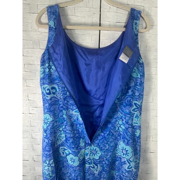 Rabbit Pesigns sundress fitted sleeveless blue nautical coastal print Borgella - Picture 5 of 11